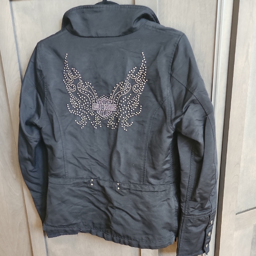 Harley-Davidson Black Zip-Up Jacket - Picture 3 of 3